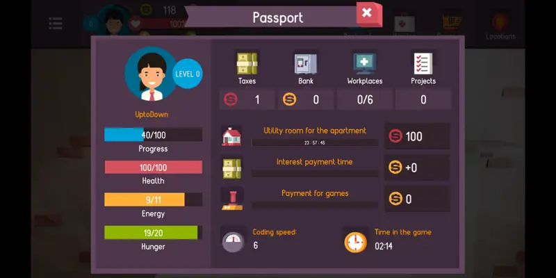 Hacker Tap Smartphone Tycoon android App screenshot 1