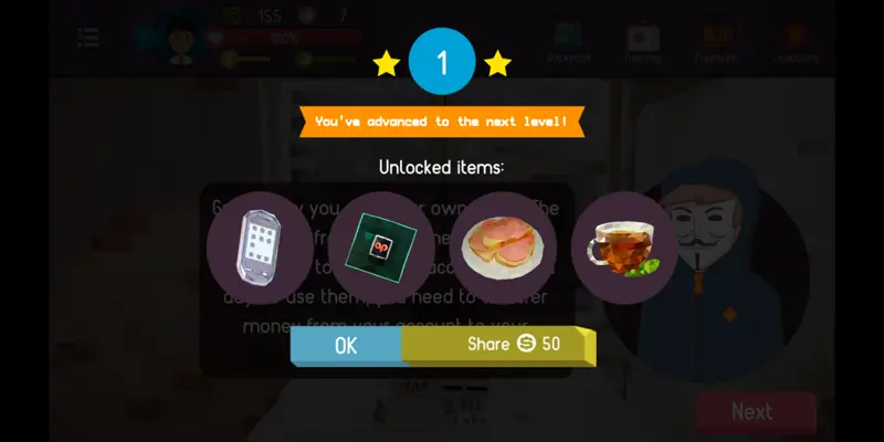 Hacker Tap Smartphone Tycoon android App screenshot 5